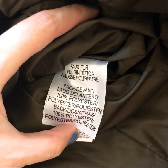 Lucky Brand Faux Shearling Lined Hooded Jacket - Picture 7 of 7